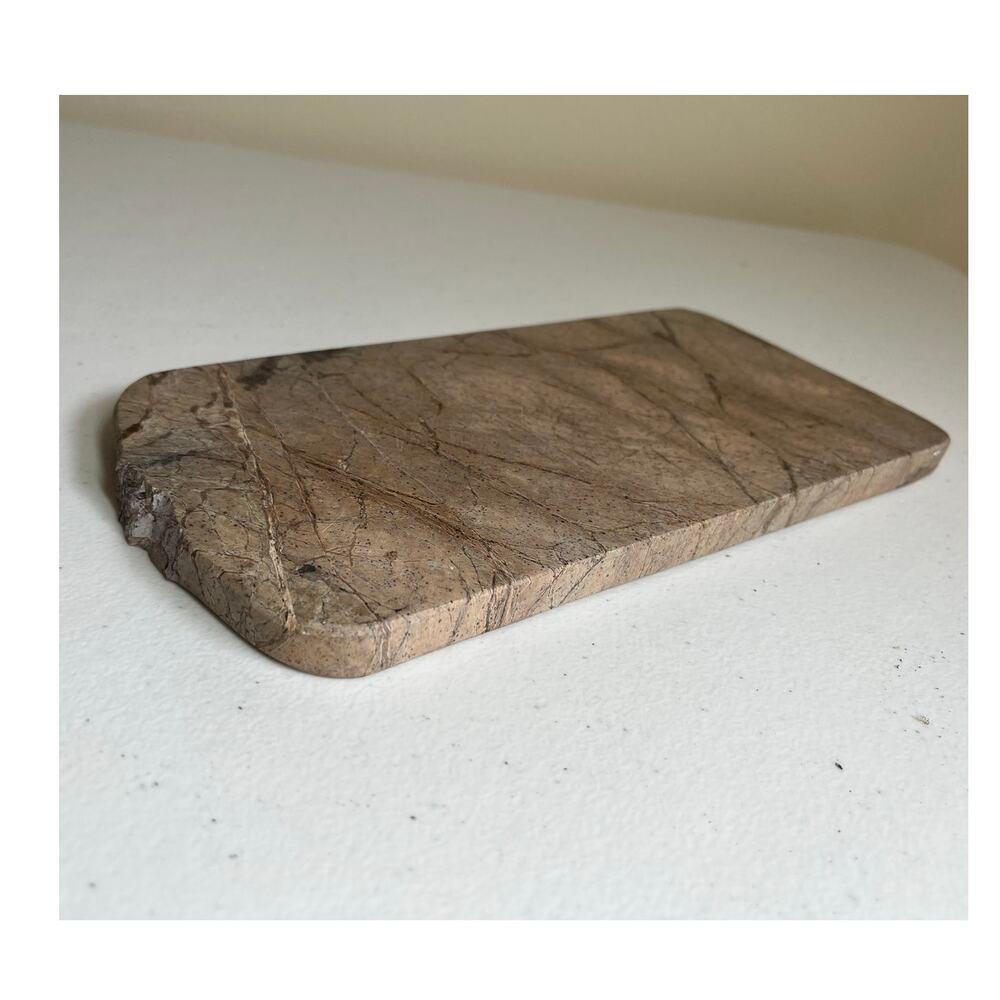 Genuine Marble Charcuterie Serving Board 10” Natural Stone Cheese Tray Modern
